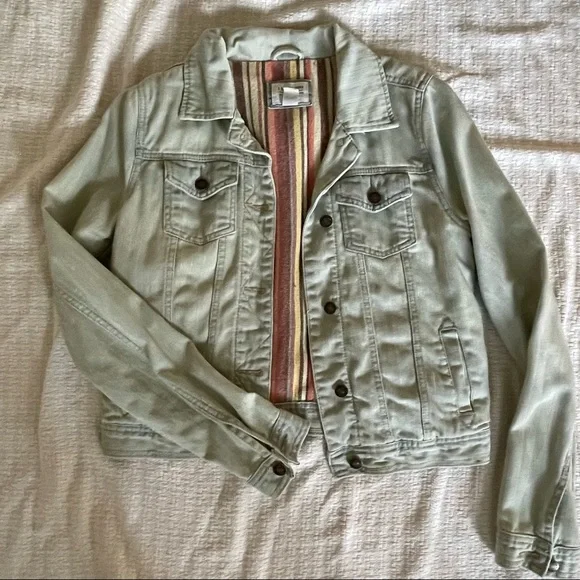 I LOVE H81 LOS ANGELES lined denim jacket, size M - Picture 5 of 9